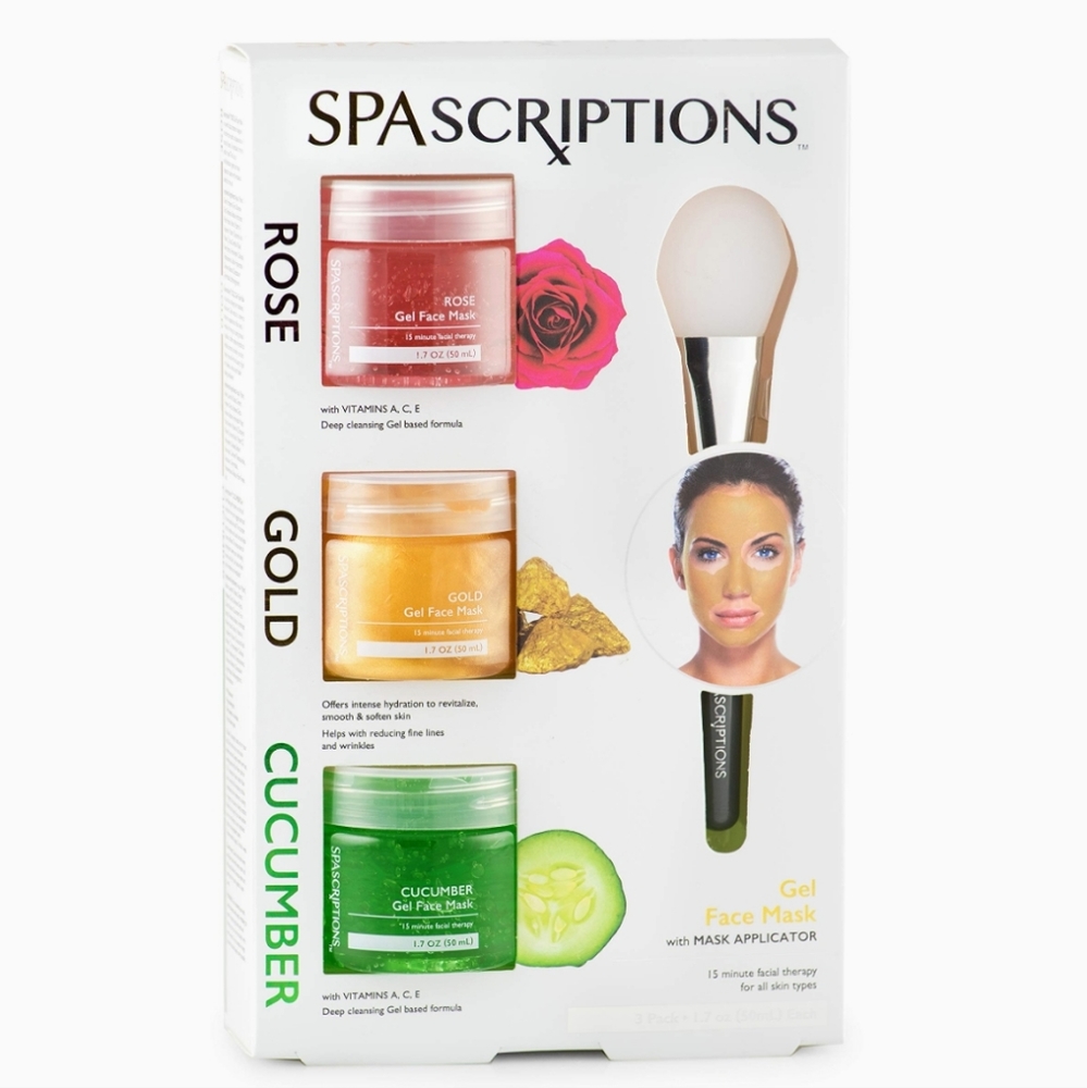 SpaScriptions Gel Face Mask With Applicator